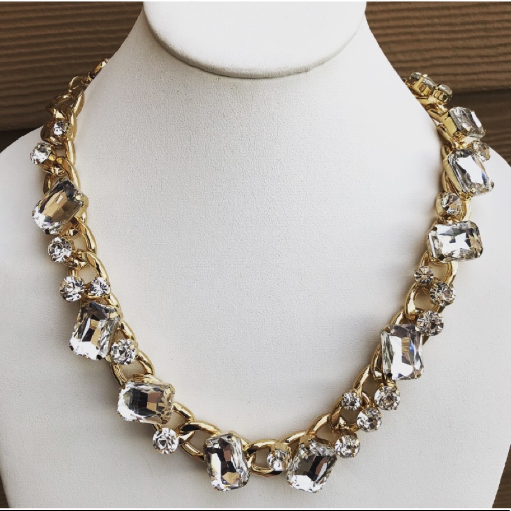 Crystal Candy Gold Chain Necklace
